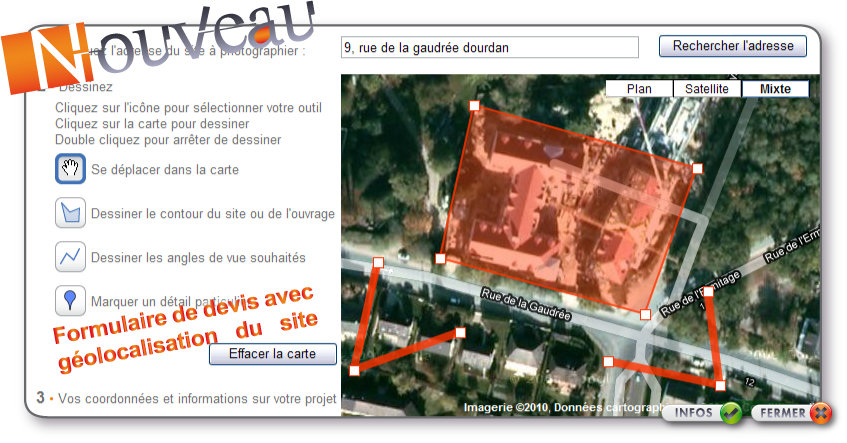 Découvrir le devis avec géolocalisation