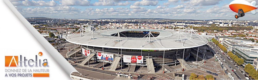 Photographie aérienne stade de france