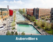 AUBERVILLIERS - Passerelle piéton